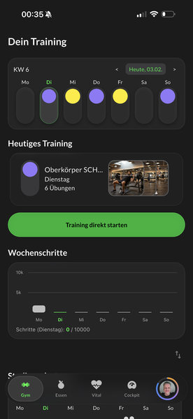Athlory App Dashboard